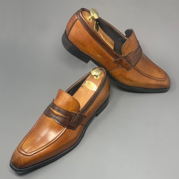 *NEW* / Mark by FIRMANI / Handmade Italian Calfskin Slip-On Loafers / Men’s 13 - Picture 7 of 9